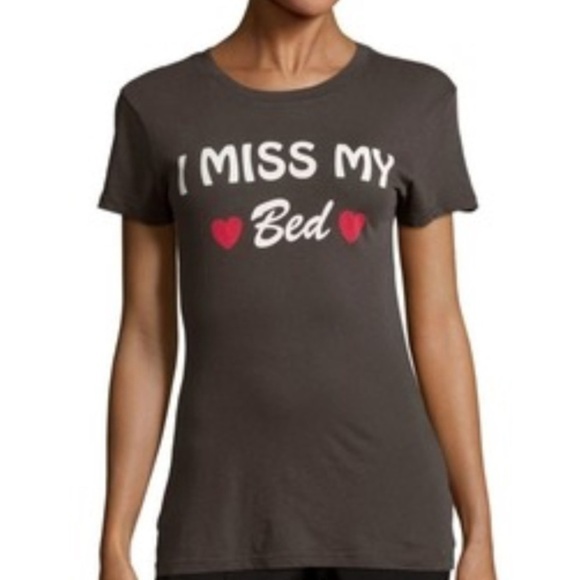 NWOT Wildfox "I Miss My Bed" T Shirt Sz. XS - Picture 1 of 1